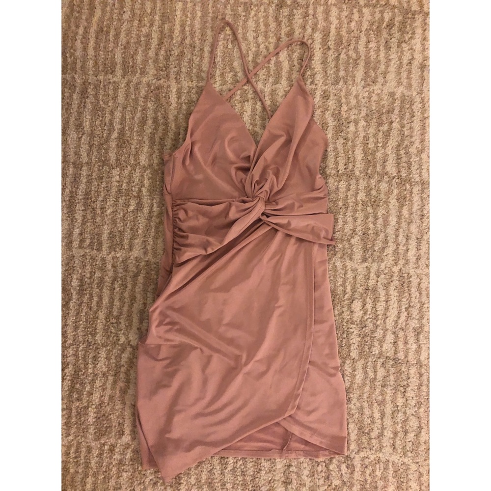 Pink mini dress